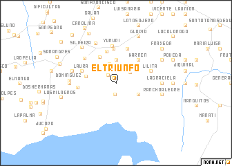 map of El Triunfo