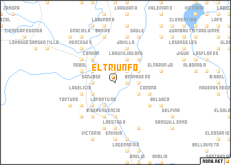 map of El Triunfo