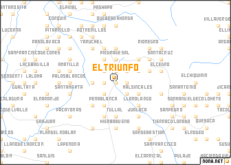 map of El Triunfo