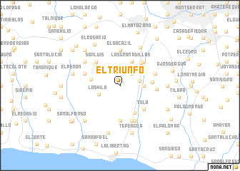 map of El Triunfo