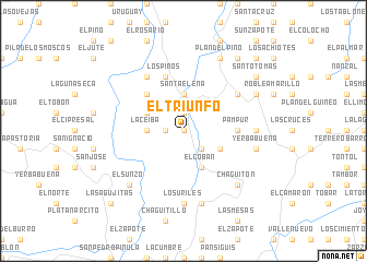 map of El Triunfo