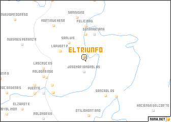 map of El Triunfo