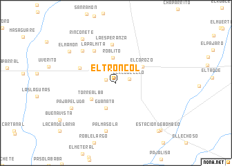 map of El Troncól