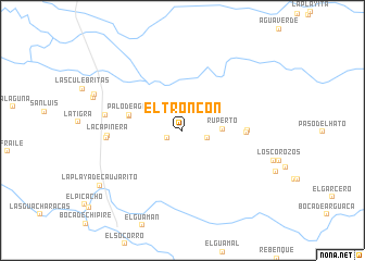 map of El Troncón