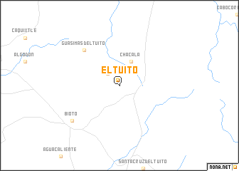 map of El Tuito