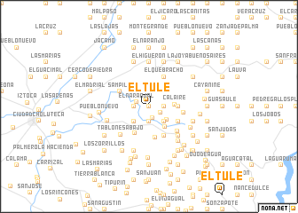map of El Tule
