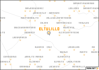 map of El Tulillo