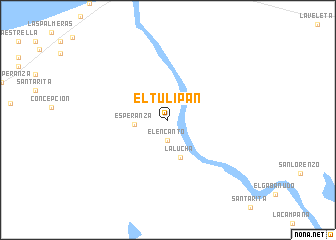 map of El Tulipán