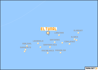 map of El Tunal