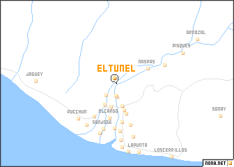 map of El Túnel