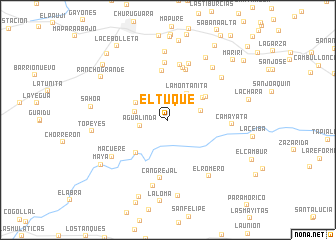 map of El Tuque
