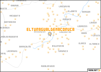 map of El Turagual de Macoruca