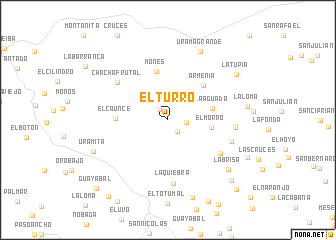 map of El Turro