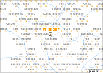 map of Elukane