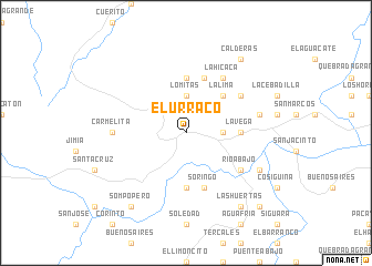 map of El Urraco