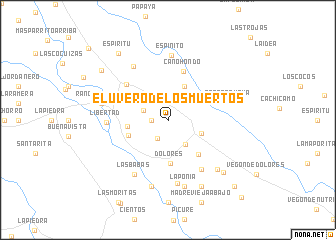 map of El Uvero de los Muertos