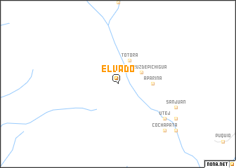 map of El Vado