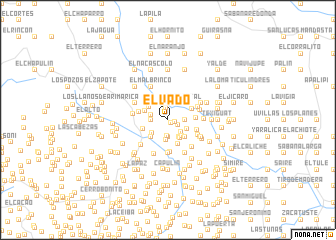 map of El Vado