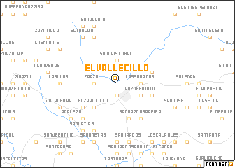 map of El Vallecillo