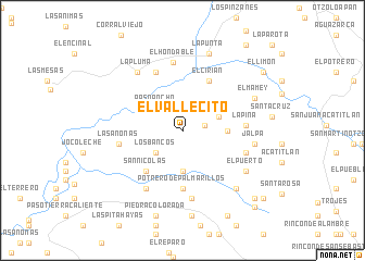 map of El Vallecito