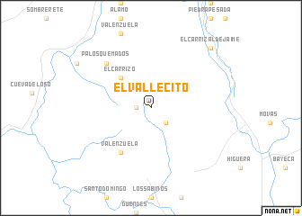 map of El Vallecito