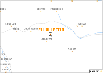 map of El Vallecito