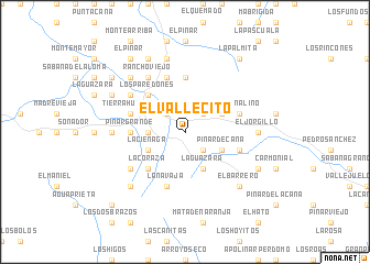 map of El Vallecito