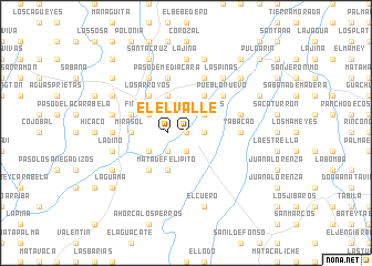 map of El Valle