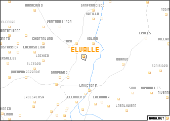 map of El Valle