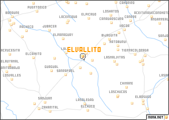 map of El Vallito