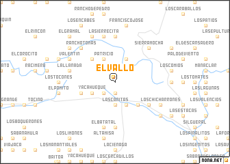 map of El Vallo