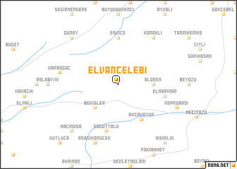 map of Elvançelebi