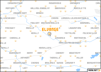 map of Elvange