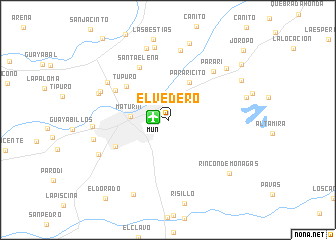 map of El Vedero