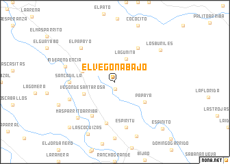 map of El Vegón Abajo