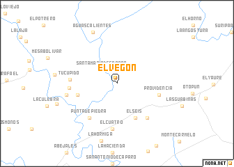 map of El Vegón