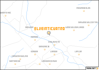 map of El Veinticuatro