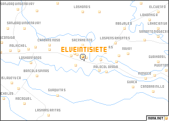 map of El Veintisiete