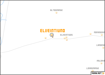 map of El Veintiuno