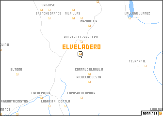 map of El Veladero