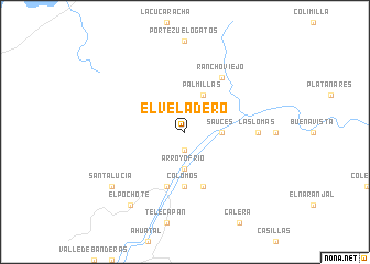 map of El Veladero