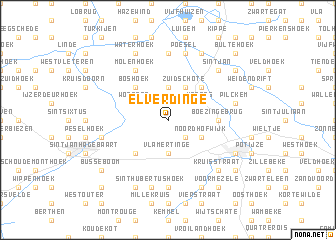 map of Elverdinge