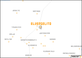 map of El Vergelito