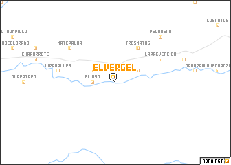 map of El Vergel