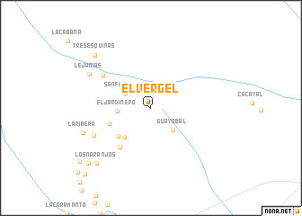 map of El Vergel