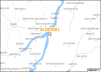 map of El Vergel