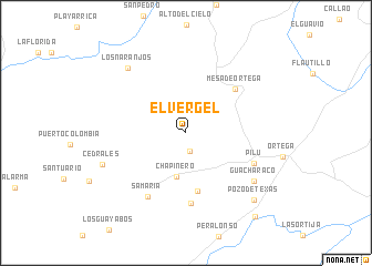 map of El Vergel