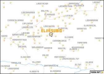 map of El Vesubio