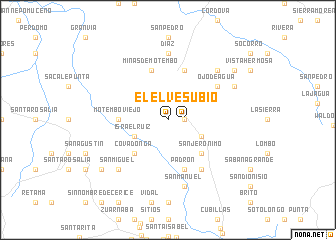 map of El Vesubio
