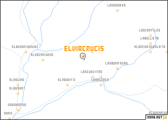 map of El Via Crucis